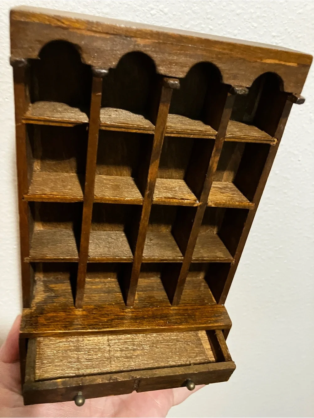 Miniature wooden display cabinet or hutch